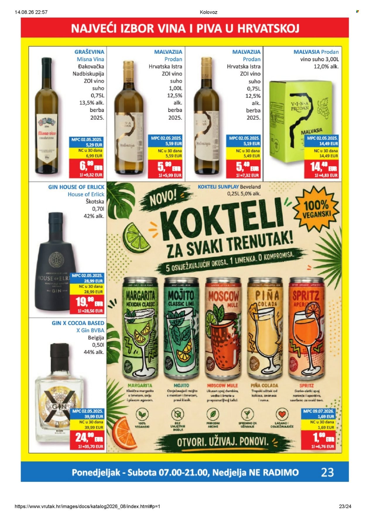 VRUTAK katalog - Od ponedeljka 10.08.2026.