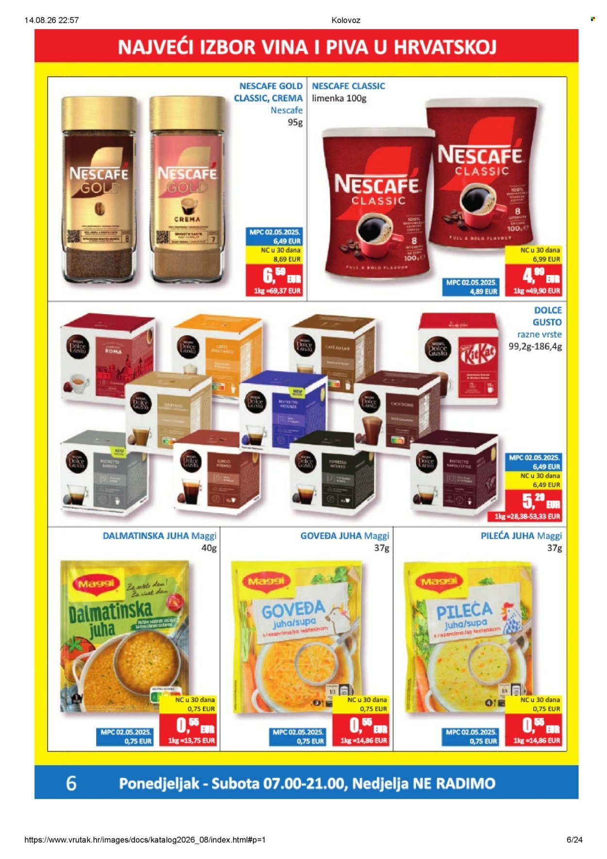 VRUTAK katalog - Od ponedeljka 10.08.2026.