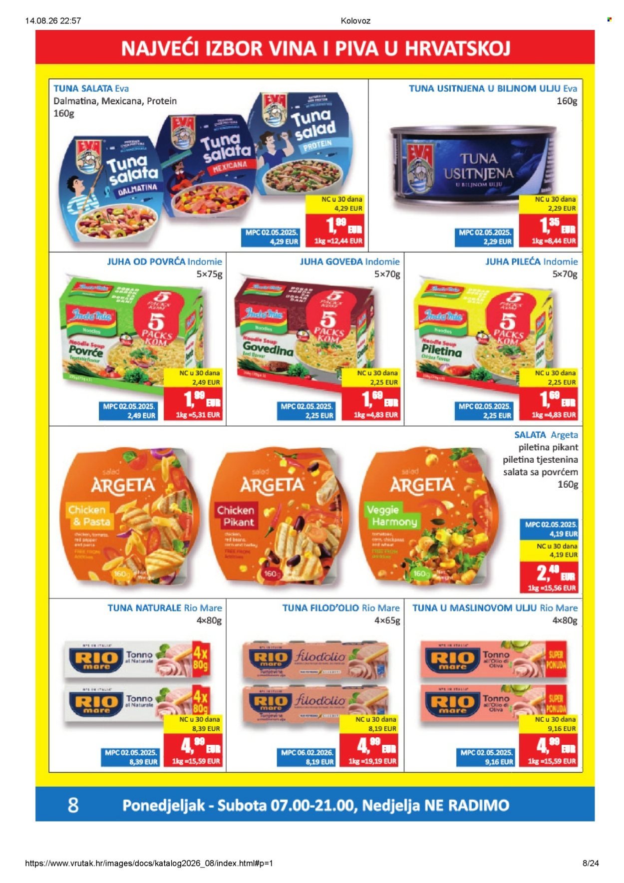 VRUTAK katalog - Od ponedeljka 10.08.2026.