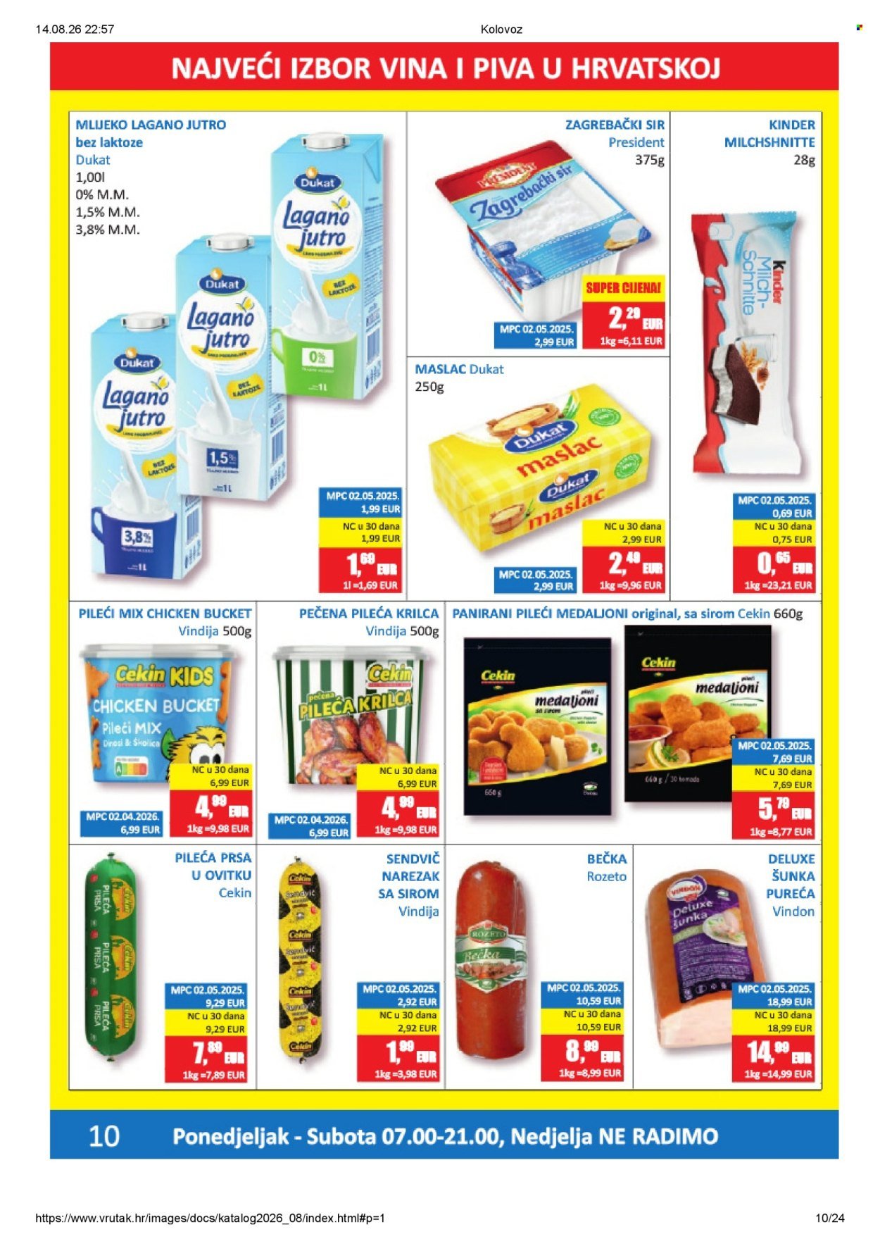 VRUTAK katalog - Od ponedeljka 10.08.2026.
