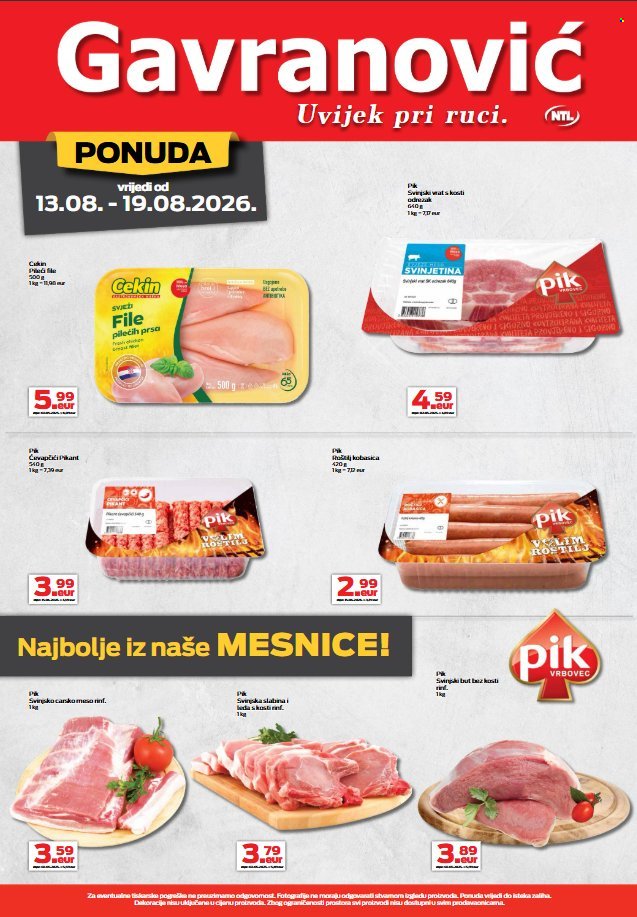 GAVRANOVIĆ katalog - Od četvrtka 13.08.2026.