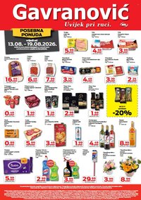 GAVRANOVIĆ katalog - Od četvrtka 13.08.2026.