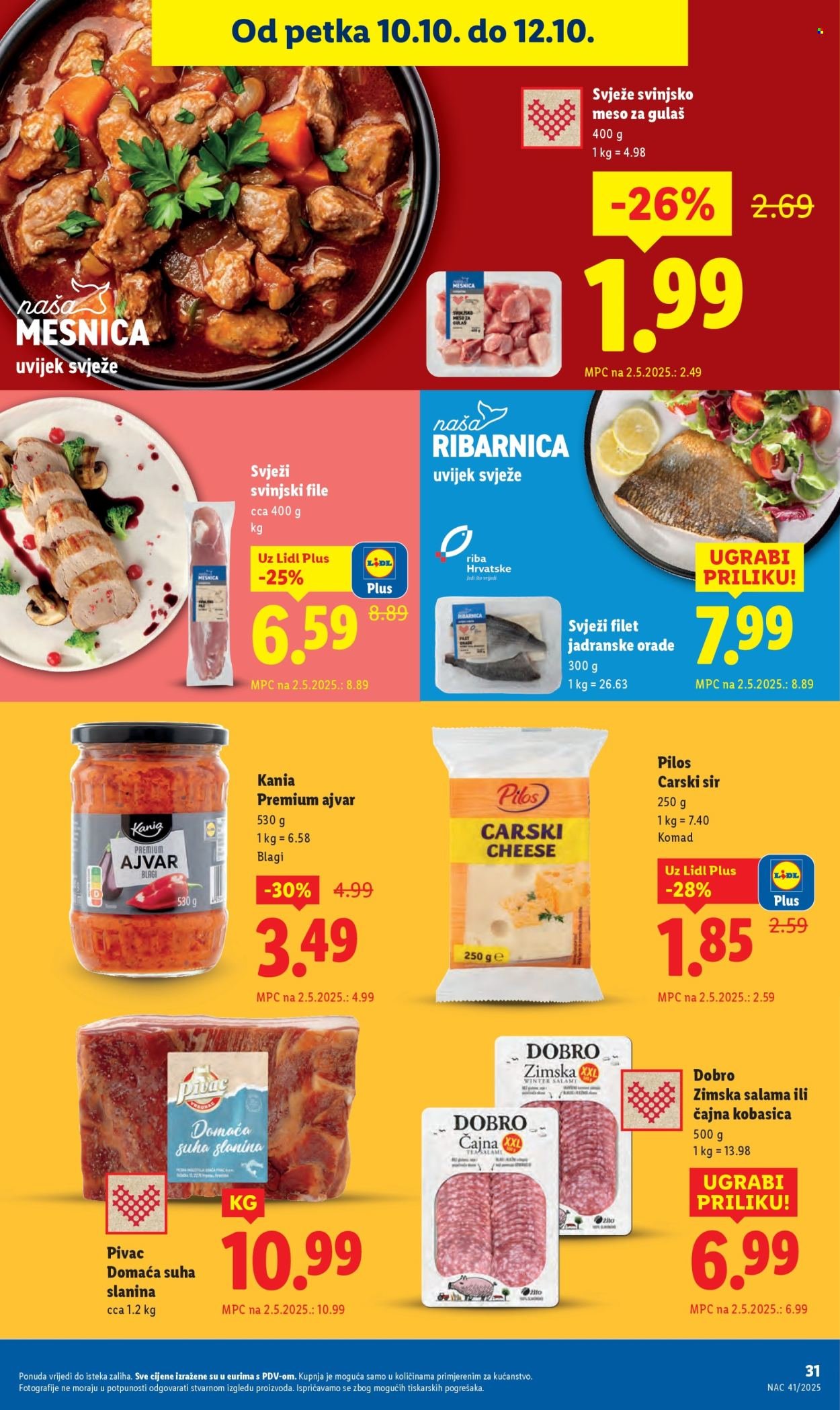 LIDL katalog - Od četvrtka 09.10.2025.