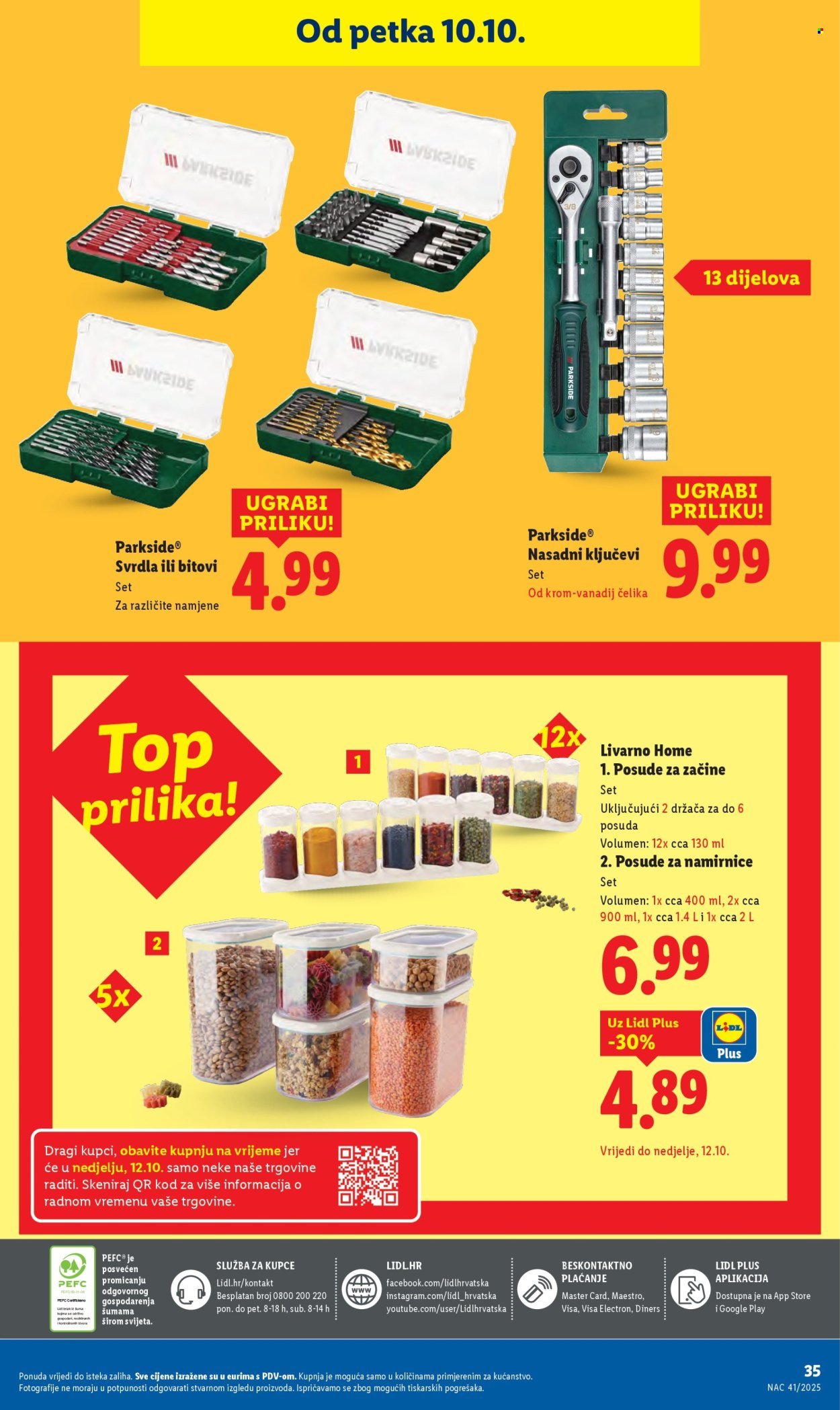 LIDL katalog - Od četvrtka 09.10.2025.
