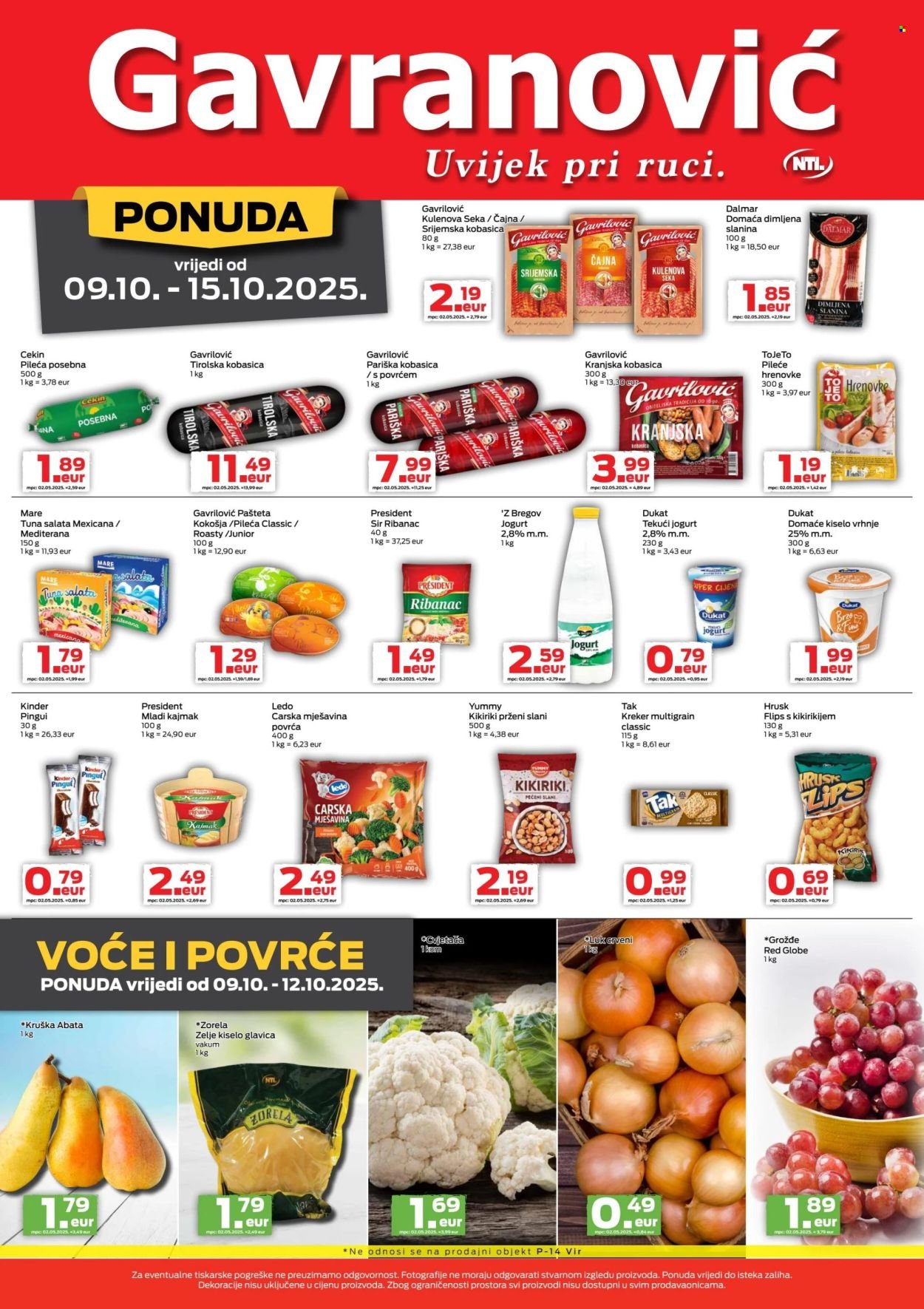 GAVRANOVIĆ katalog - Od četvrtka 09.10.2025.