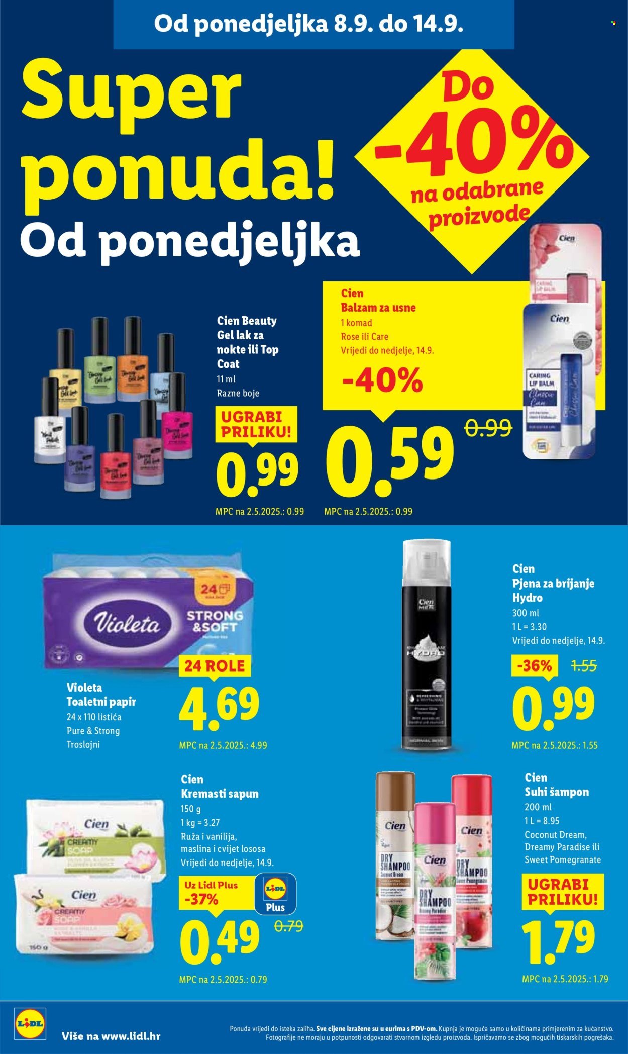 LIDL katalog - Od ponedeljka 08.09.2025.