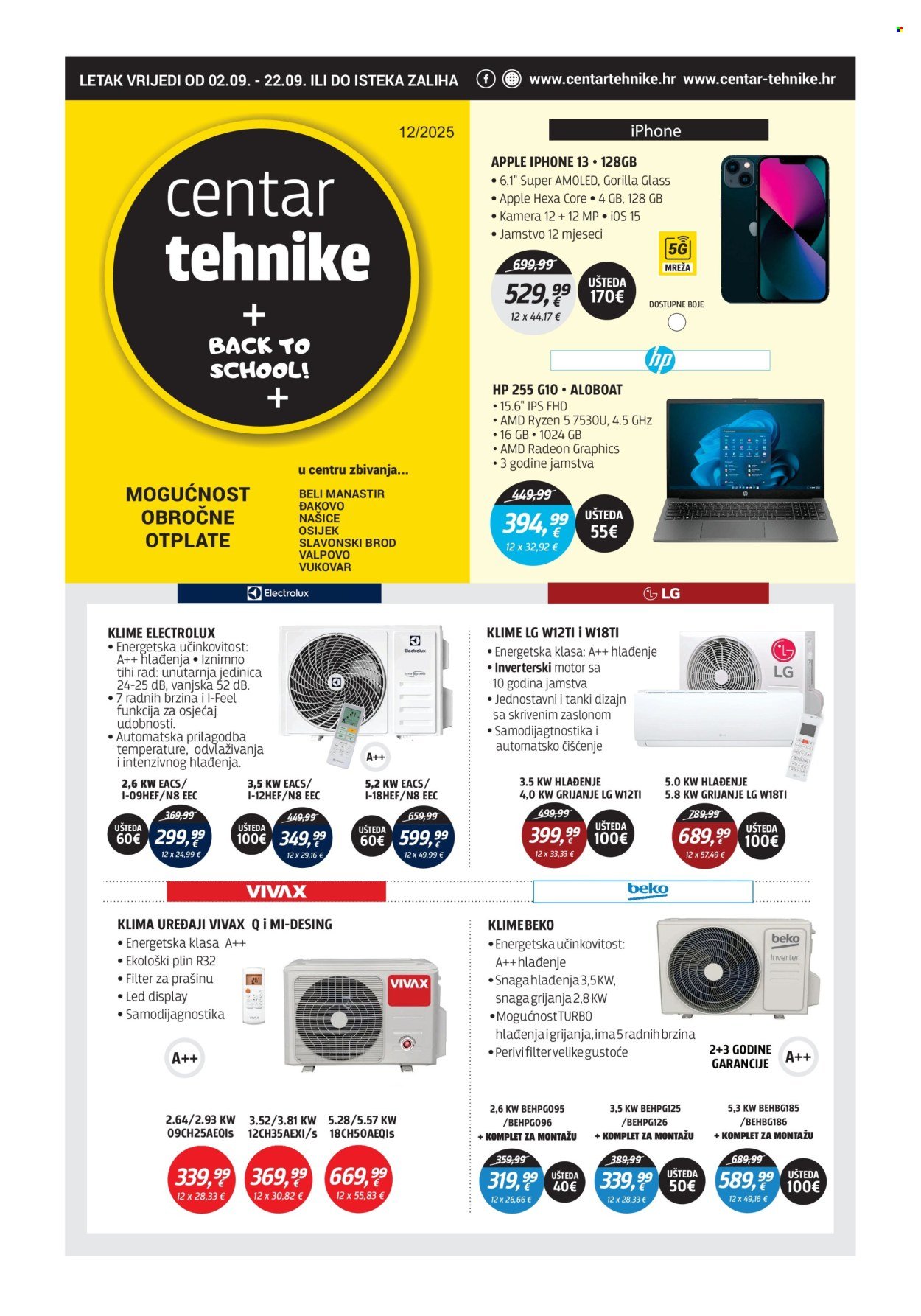 CENTAR TEHNIKE katalog - Od utorka 02.09.2025.