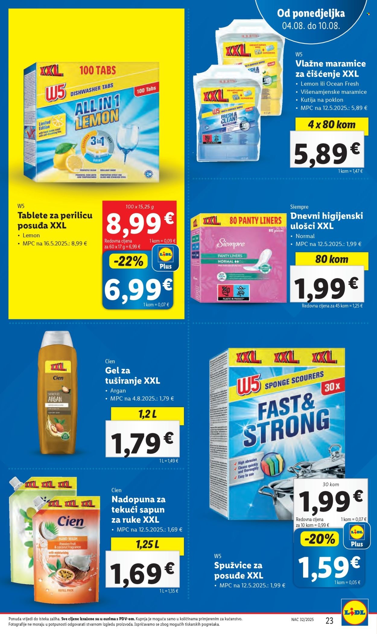 LIDL katalog - Od ponedeljka 04.08.2025.