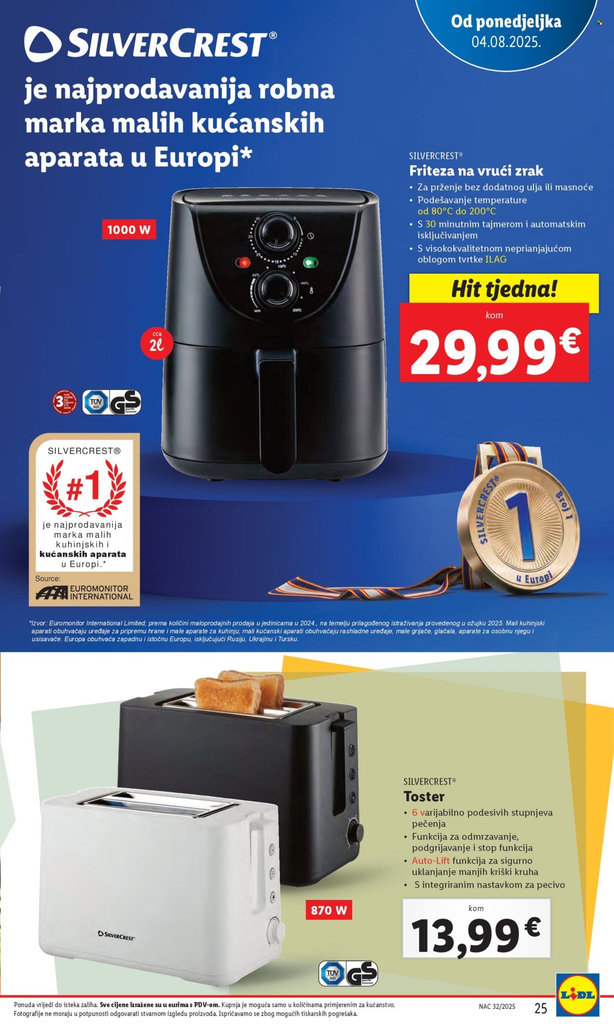 LIDL katalog - Od ponedeljka 04.08.2025.