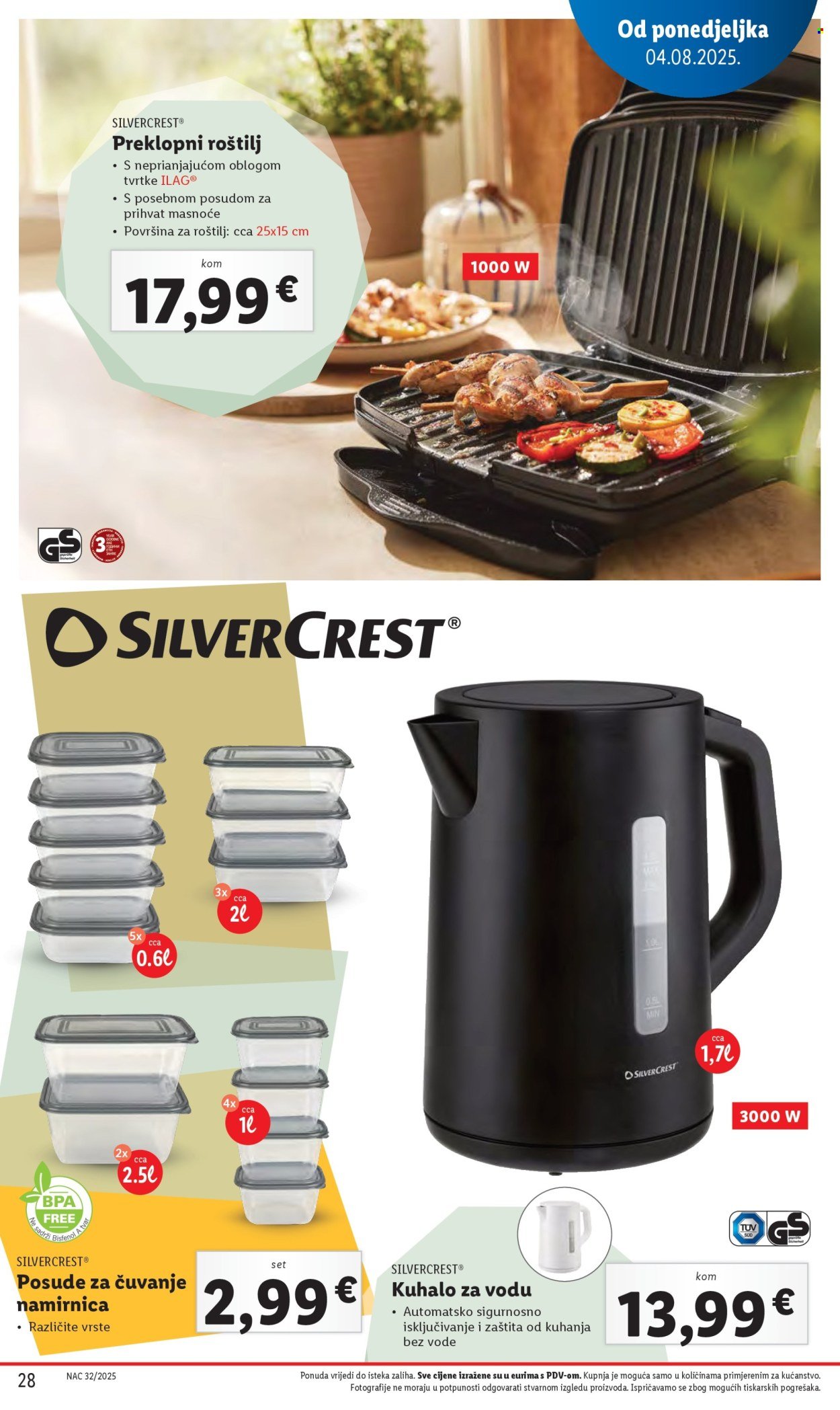 LIDL katalog - Od ponedeljka 04.08.2025.