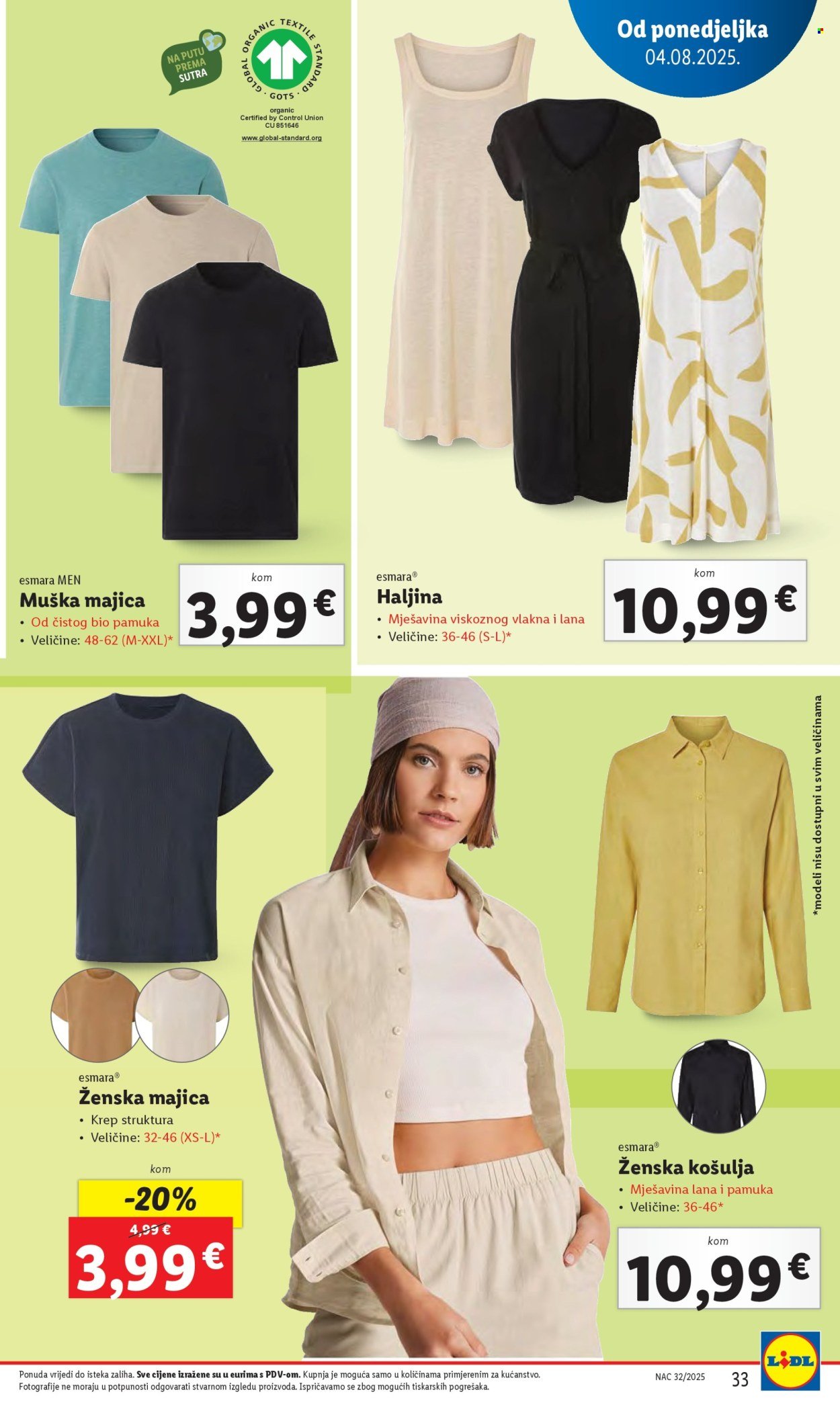 LIDL katalog - Od ponedeljka 04.08.2025.