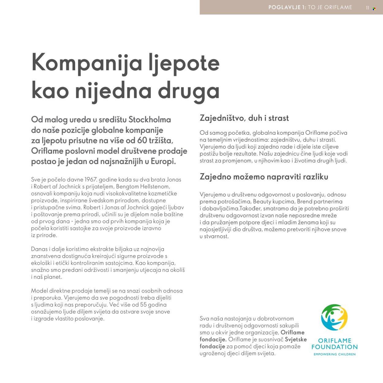 ORIFLAME katalog - Model za Brend