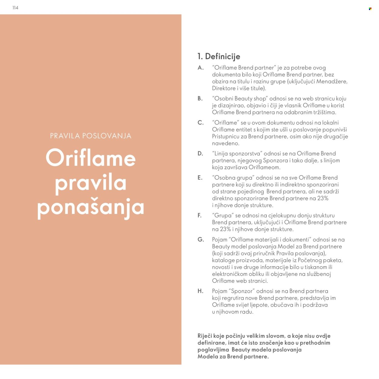 ORIFLAME katalog - Model za Brend