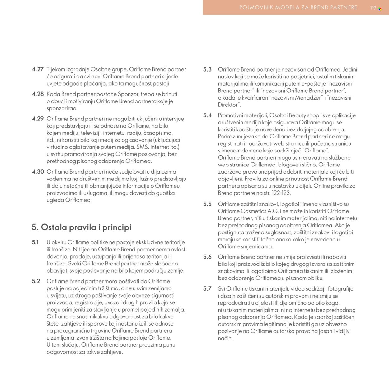 ORIFLAME katalog - Model za Brend