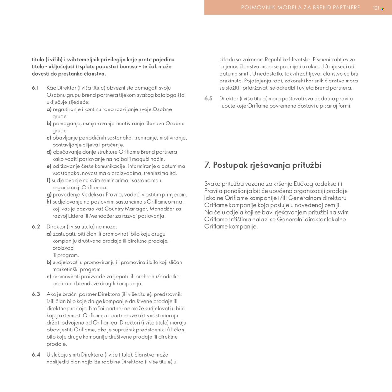 ORIFLAME katalog - Model za Brend