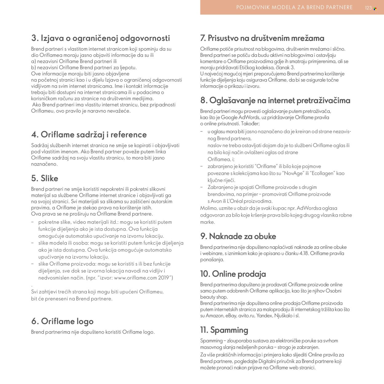 ORIFLAME katalog - Model za Brend