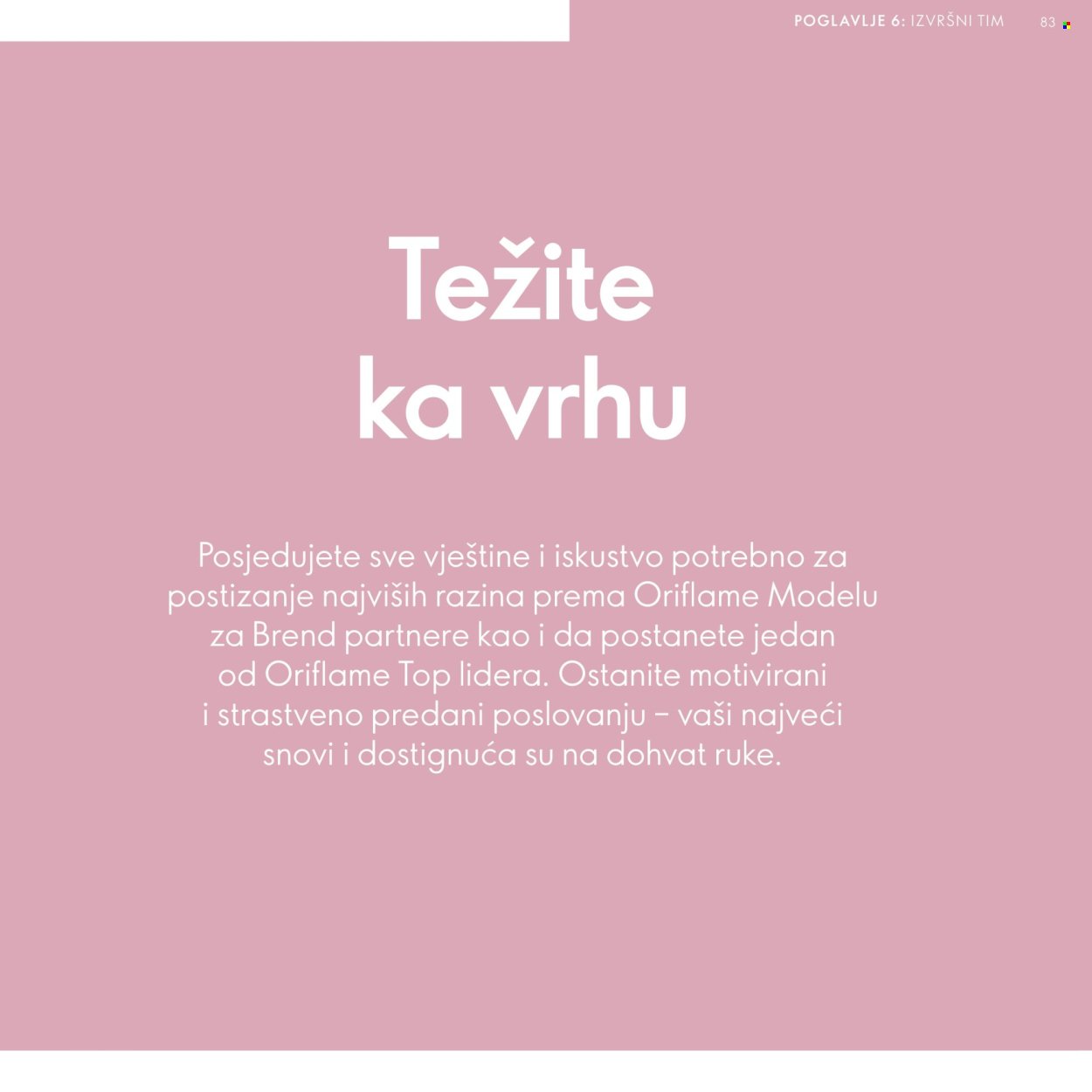 ORIFLAME katalog - Model za Brend