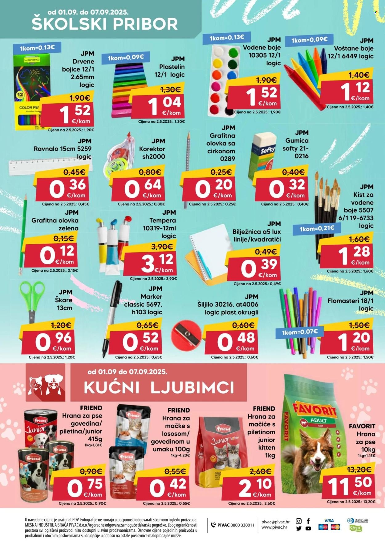 PIVAC katalog - Od ponedeljka 01.09.2025.
