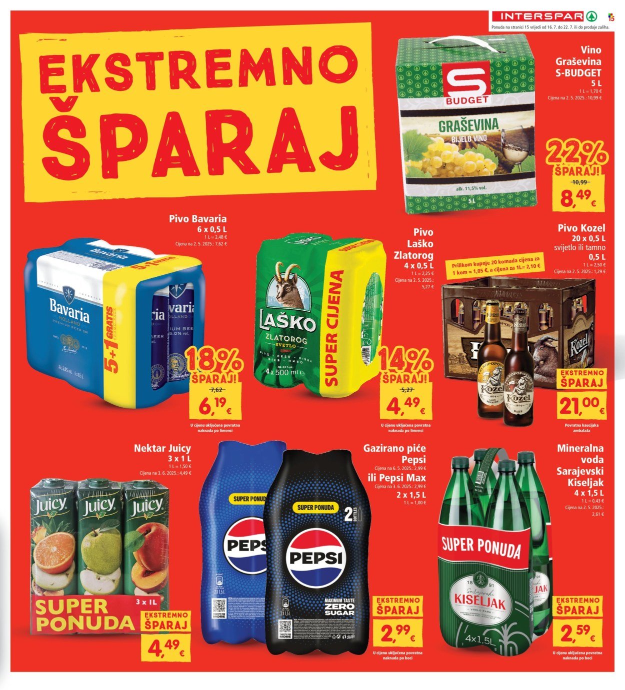 INTERSPAR katalog - Od srijede 16.07.2025.