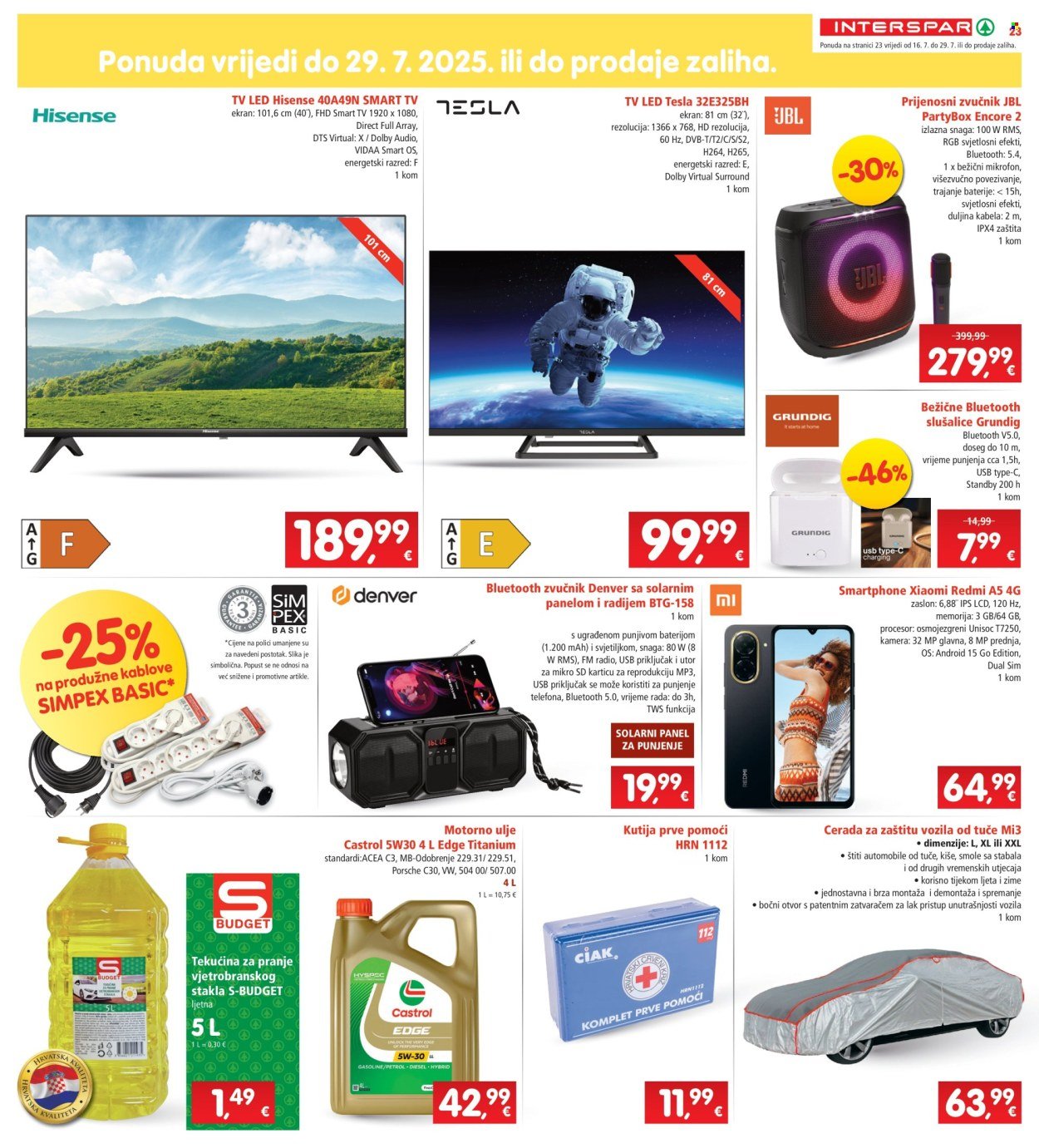 INTERSPAR katalog - Od srijede 16.07.2025.