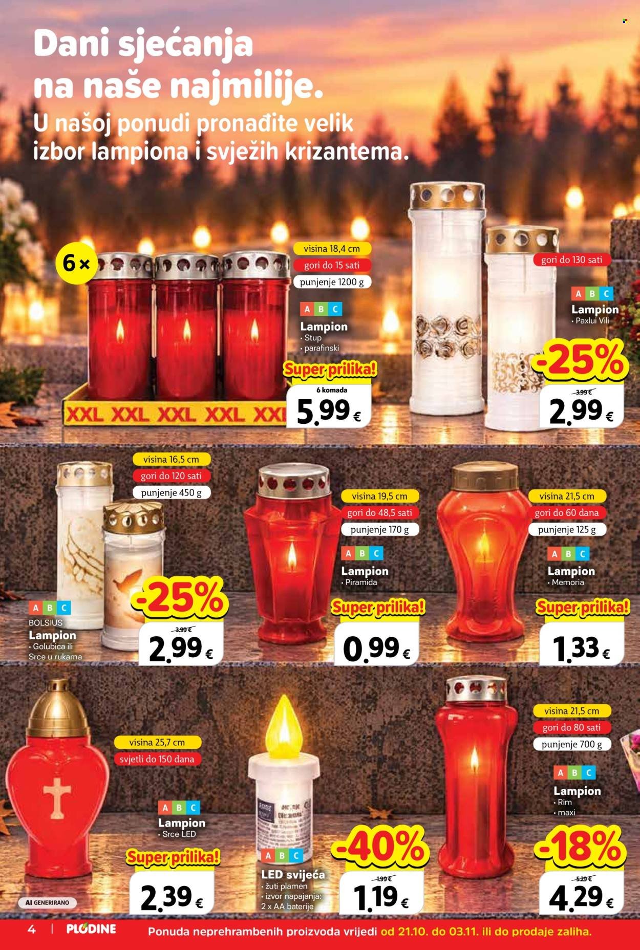 PLODINE katalog - Od srijede 21.10.2026.