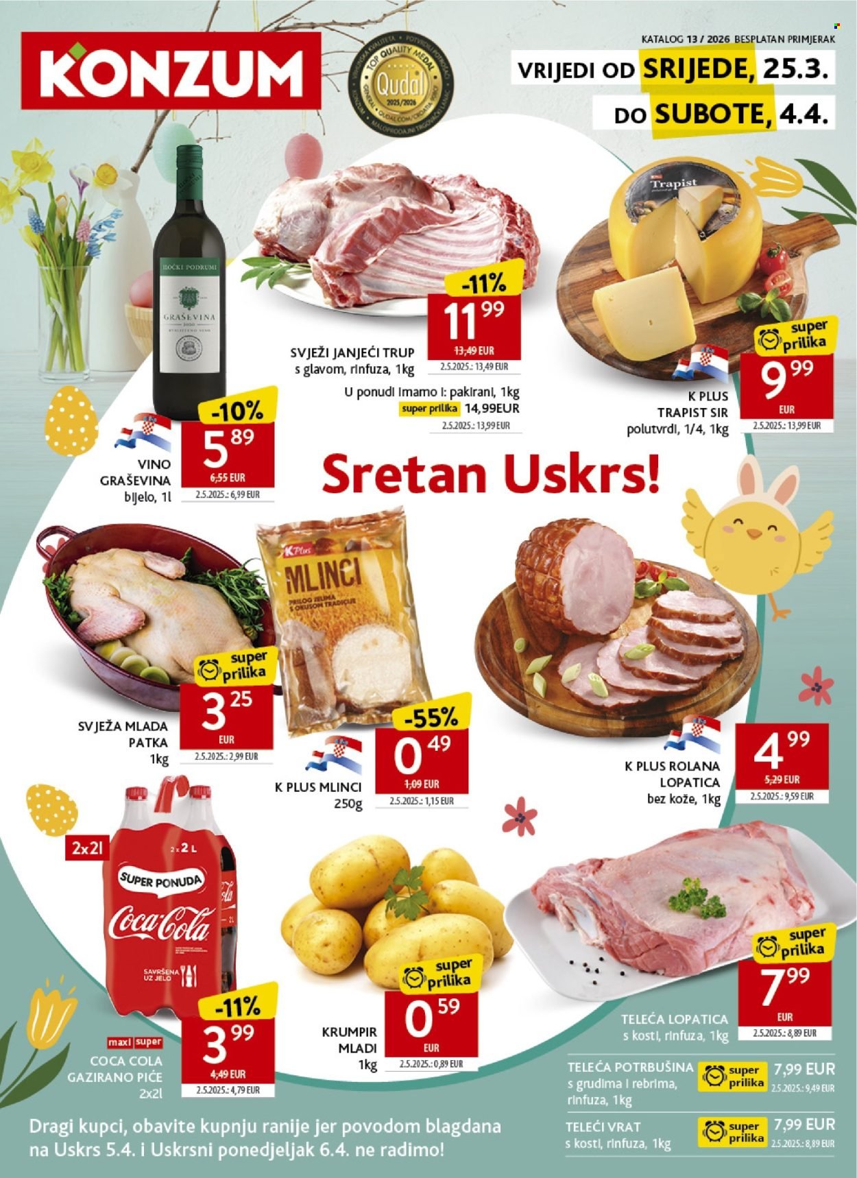 KONZUM katalog - Od srijede 25.03.2026.