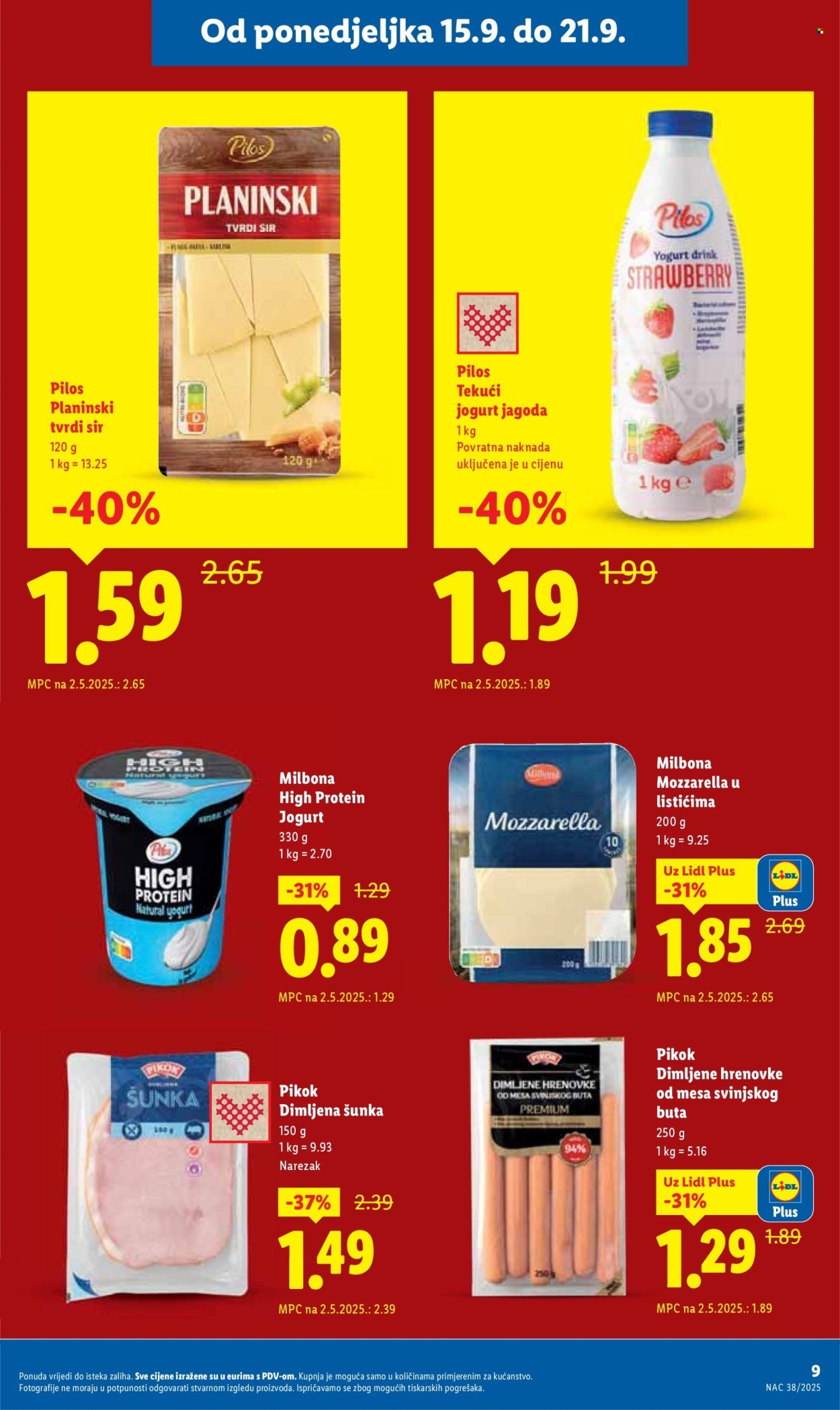 LIDL katalog - Od ponedeljka 15.09.2025.