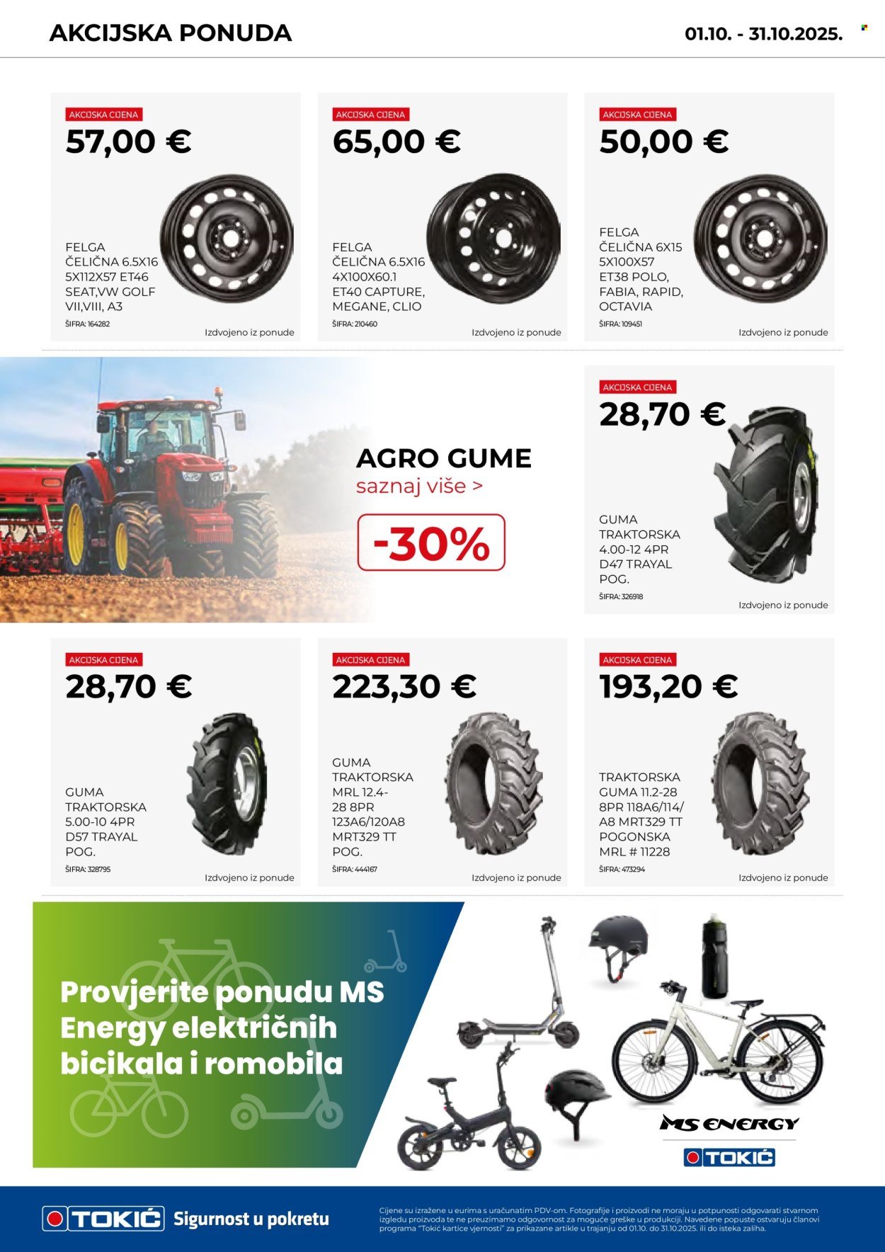 TOKIĆ katalog - Akcijski letak listopad 2025
