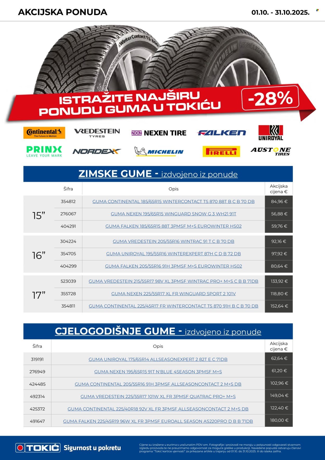 TOKIĆ katalog - Akcijski letak listopad 2025
