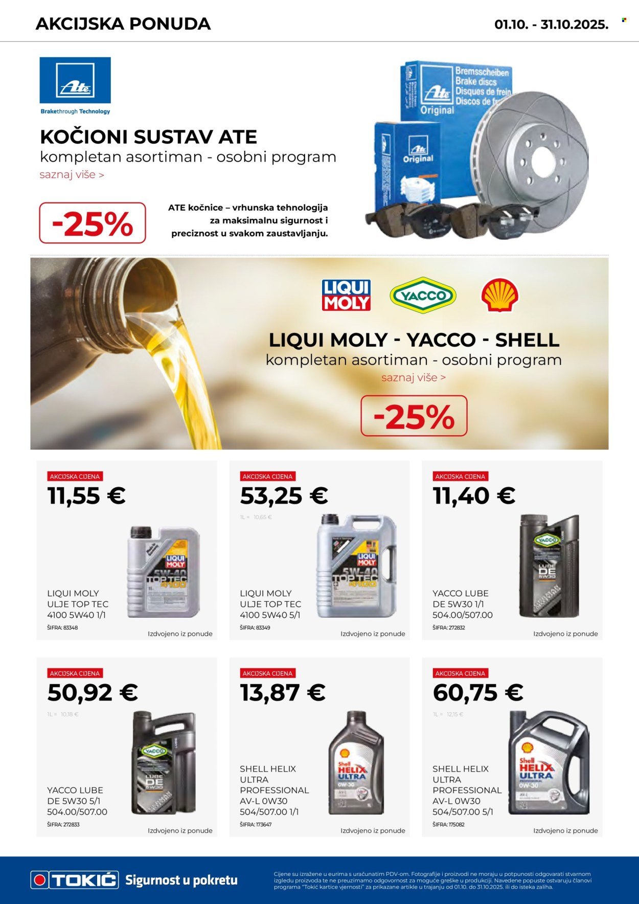 TOKIĆ katalog - Akcijski letak listopad 2025