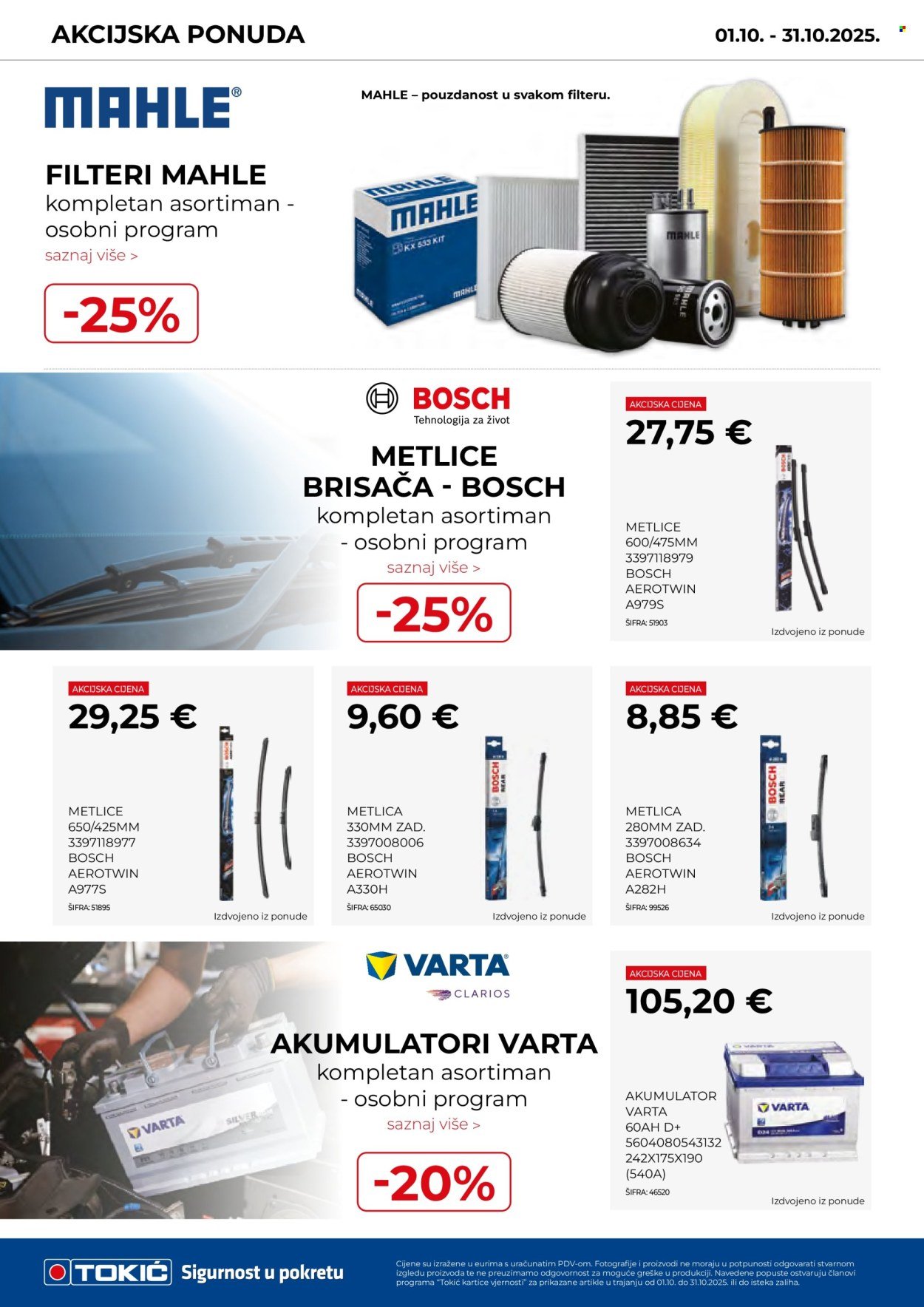 TOKIĆ katalog - Akcijski letak listopad 2025