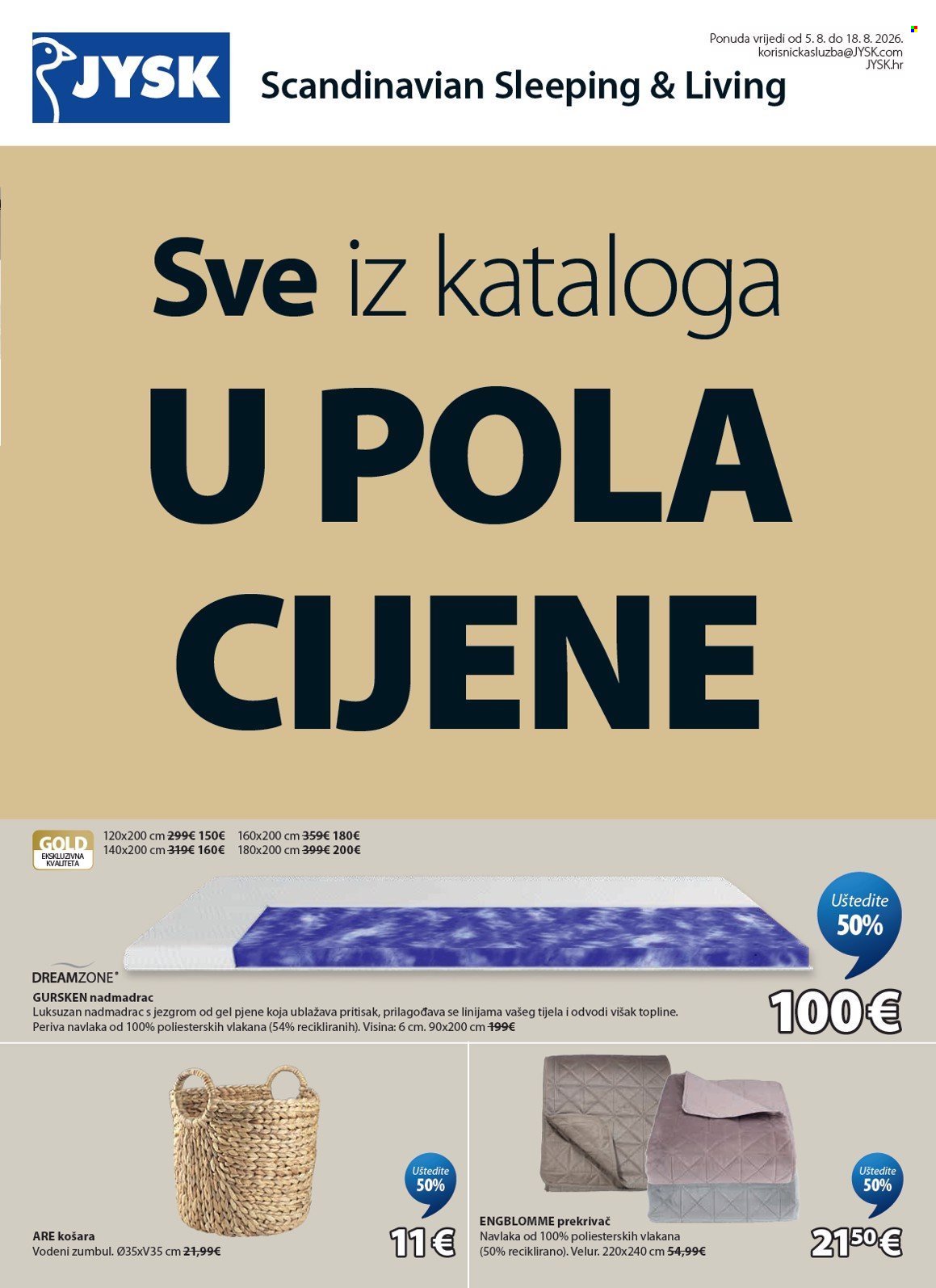 JYSK katalog - Sve iz kataloga U POLA CIJENE