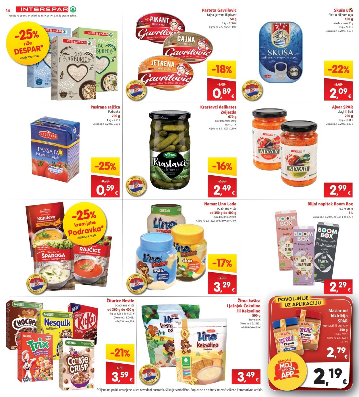 INTERSPAR katalog - Od srijede 10.09.2025.