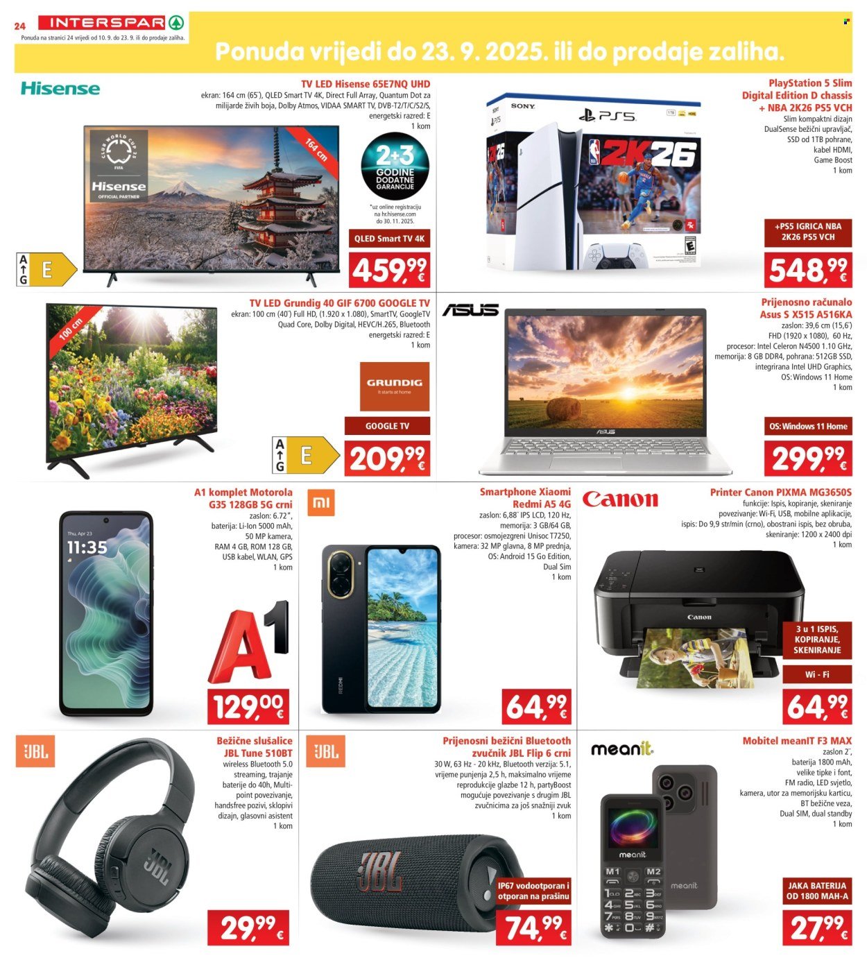 INTERSPAR katalog - Od srijede 10.09.2025.