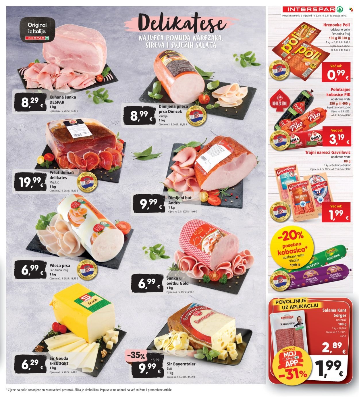 INTERSPAR katalog - Od srijede 10.09.2025.