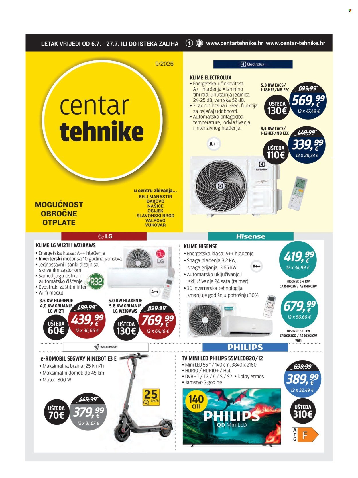 CENTAR TEHNIKE katalog - Od ponedeljka 06.07.2026.