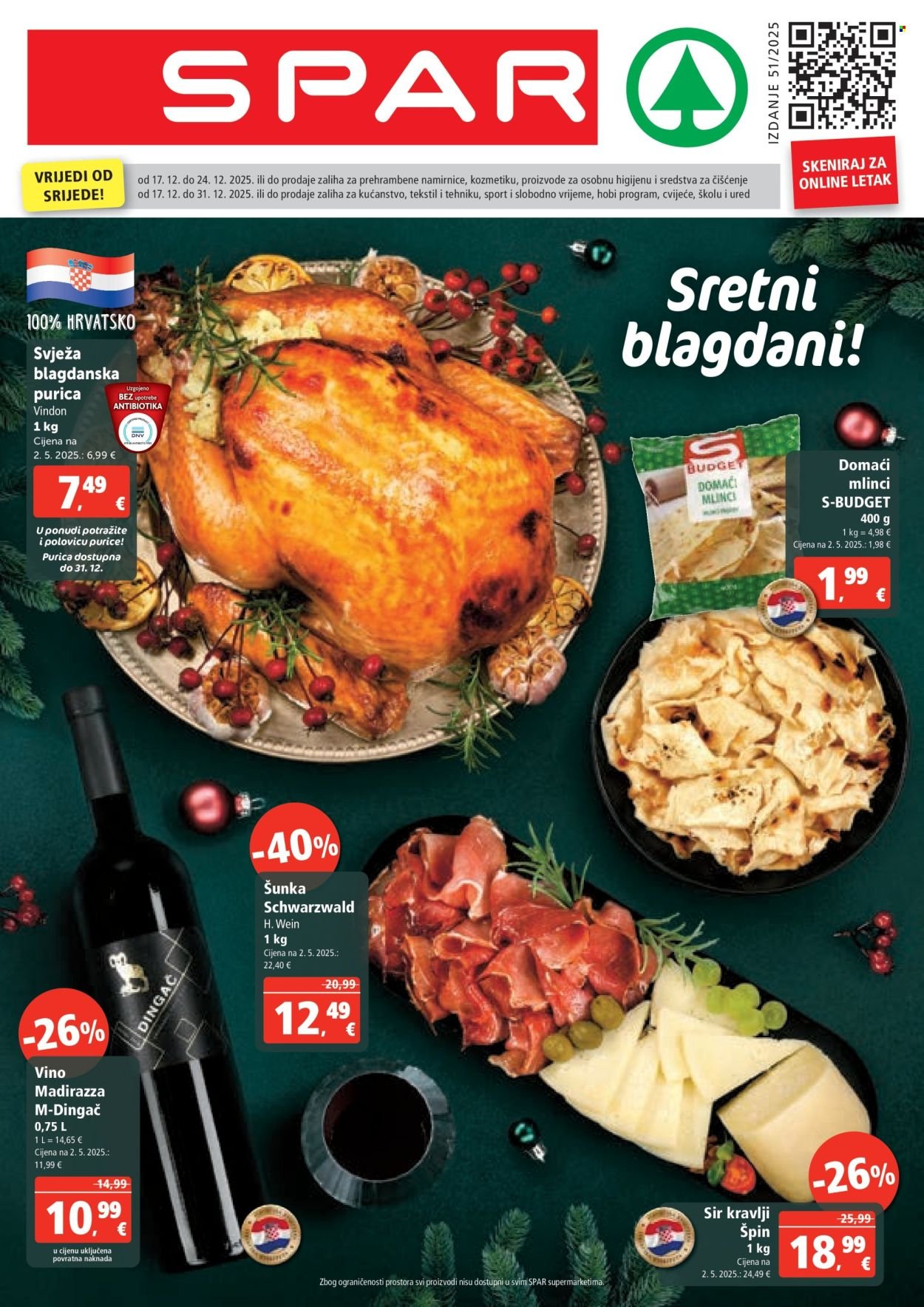 SPAR katalog - Od srijede 17.12.2025.