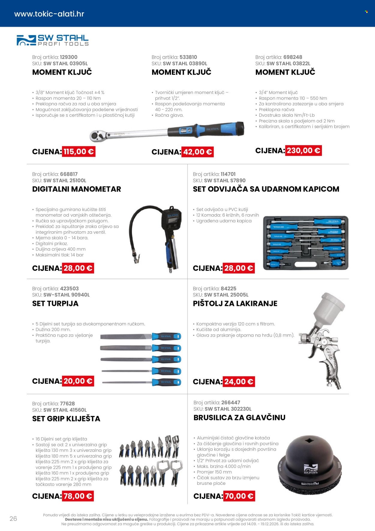 TOKIĆ katalog - Akcija alata i servisne opreme