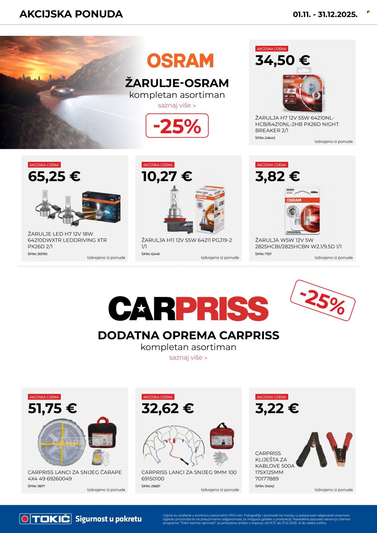 TOKIĆ katalog - Akcijski letak studeni/prosinac 2025