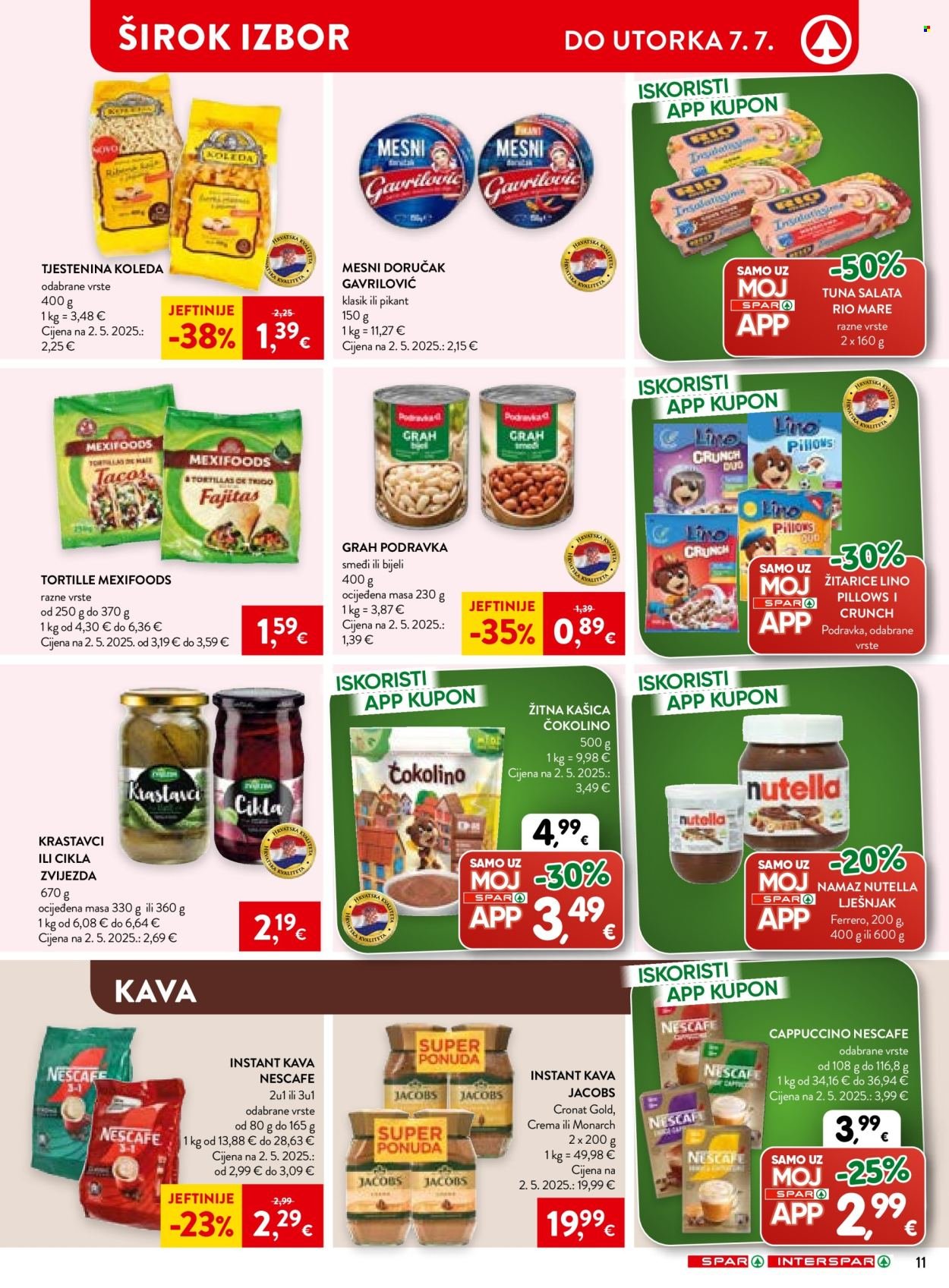 SPAR katalog - Od srijede 01.07.2026.