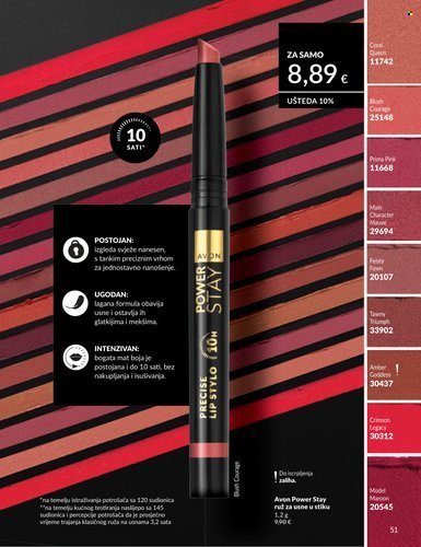 AVON katalog - Baršunasti ruž za usne
