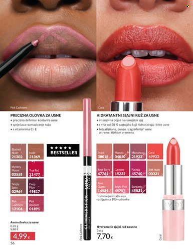 AVON katalog - Baršunasti ruž za usne