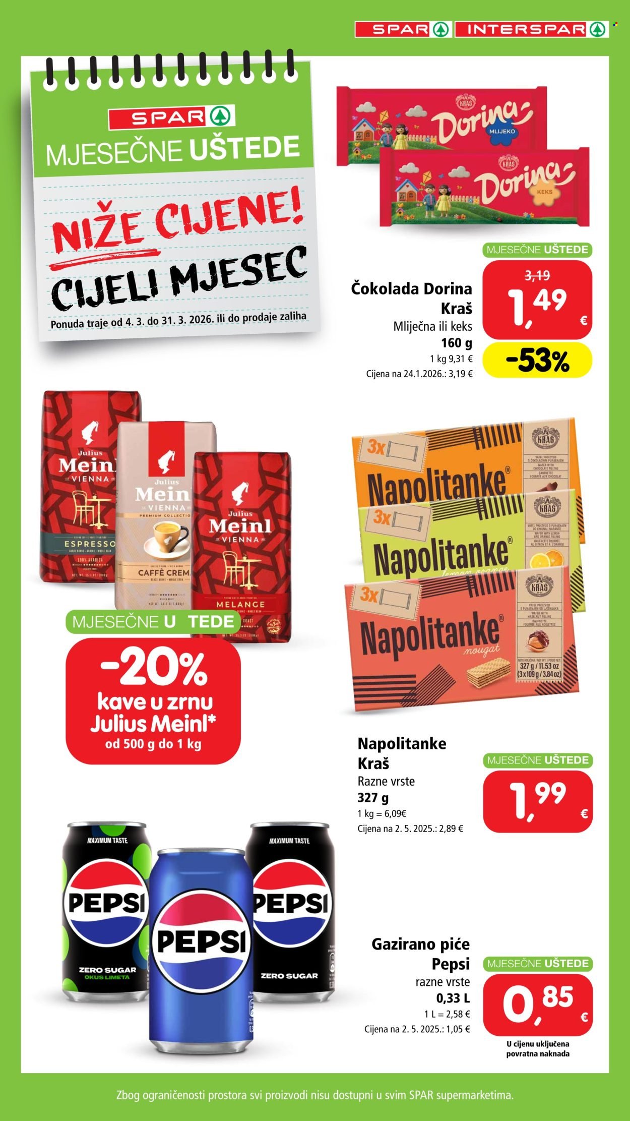 SPAR katalog - Mjesečne uštede