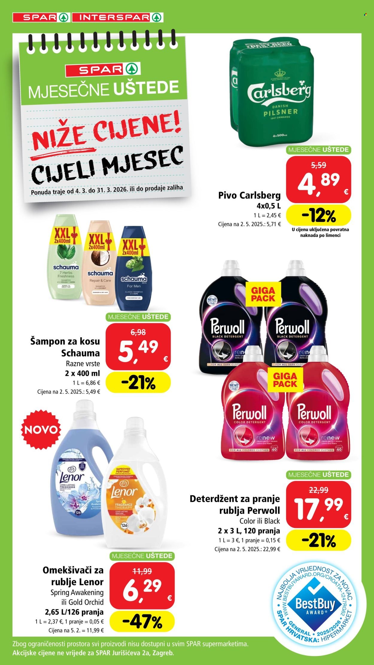 SPAR katalog - Mjesečne uštede