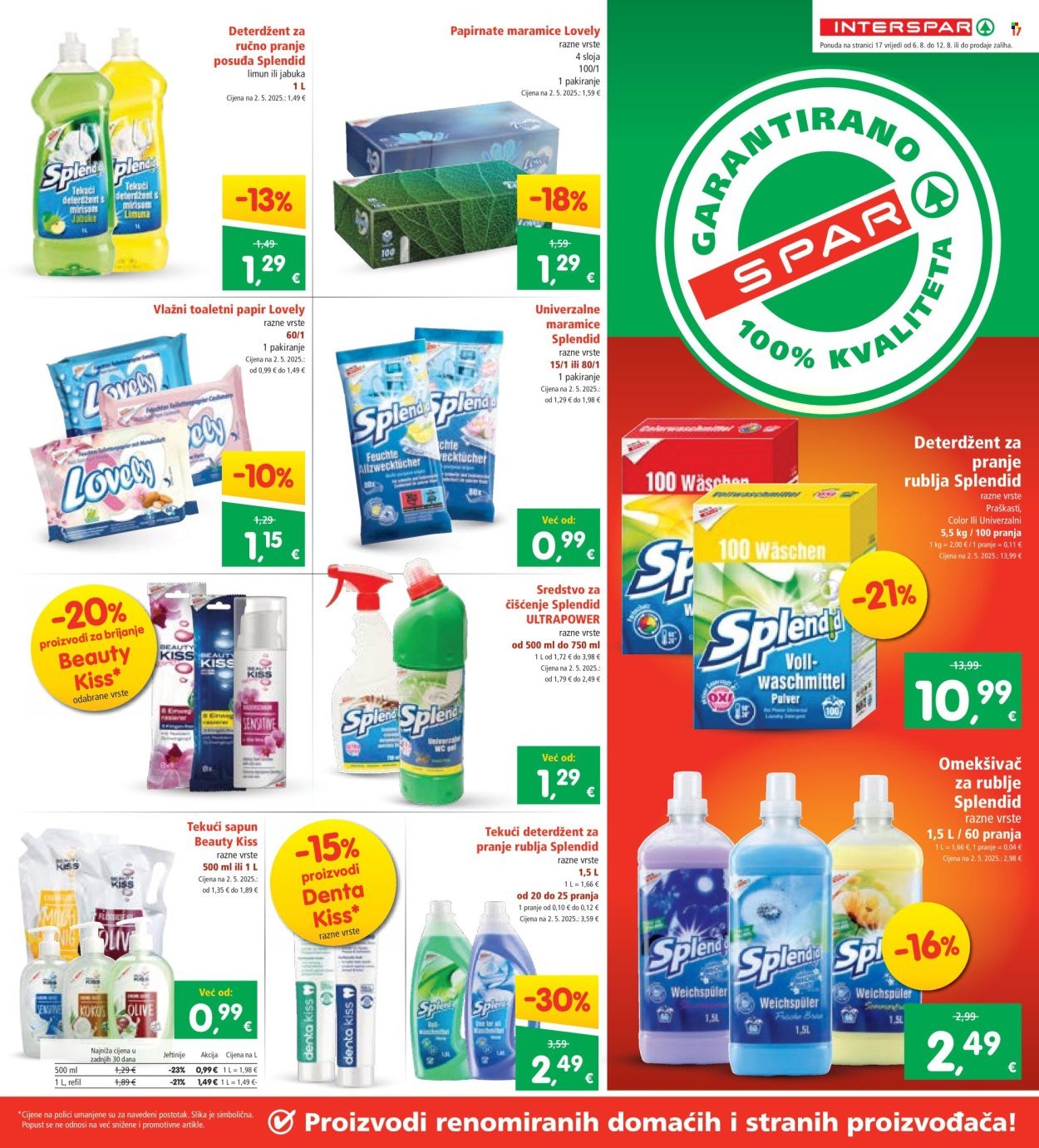 INTERSPAR katalog - Od srijede 06.08.2025.