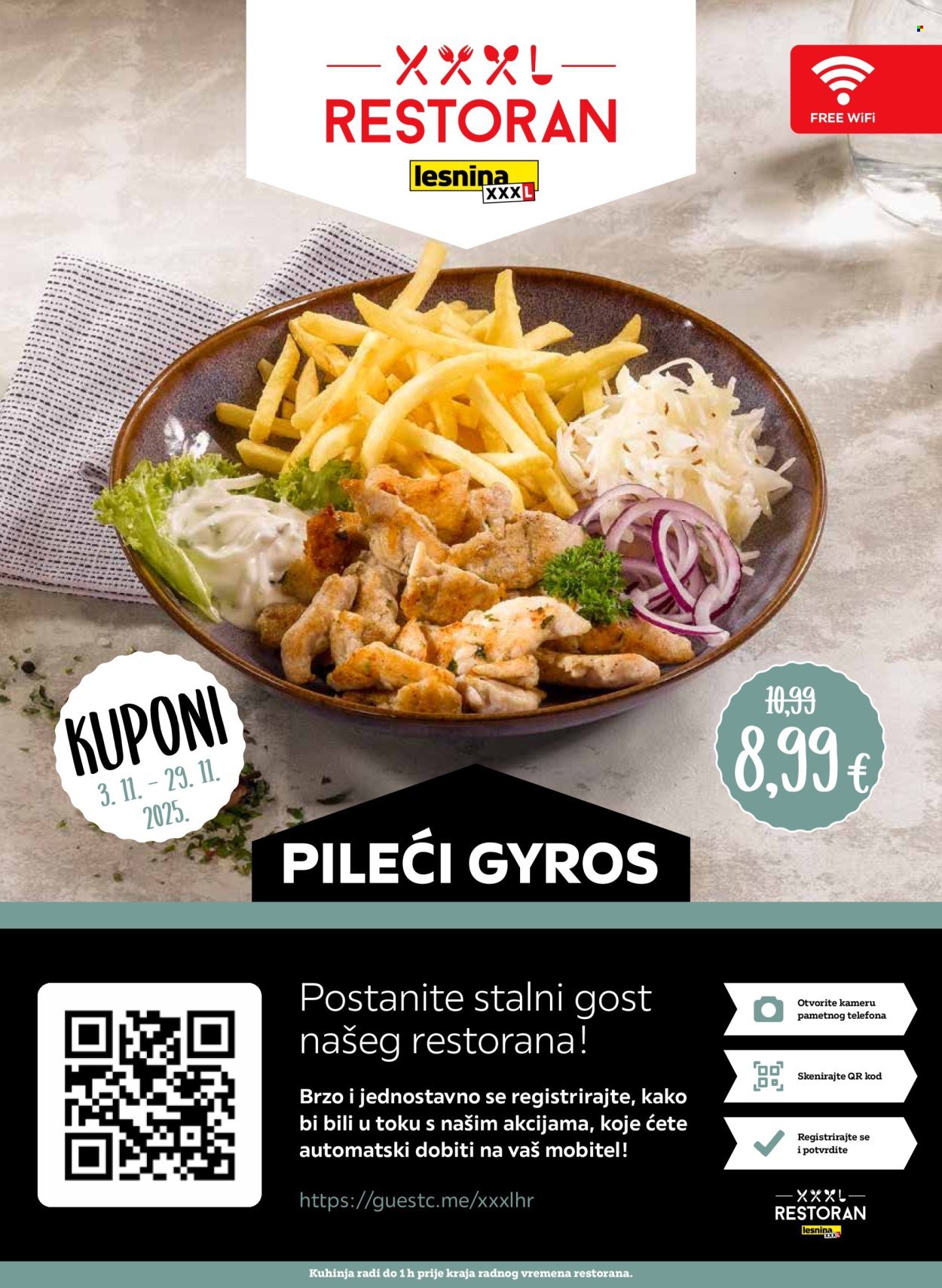 LESNINA katalog - Kuponi za restoran Lesnina Zagreb East, Pula, Rijeka, Split i Zadar