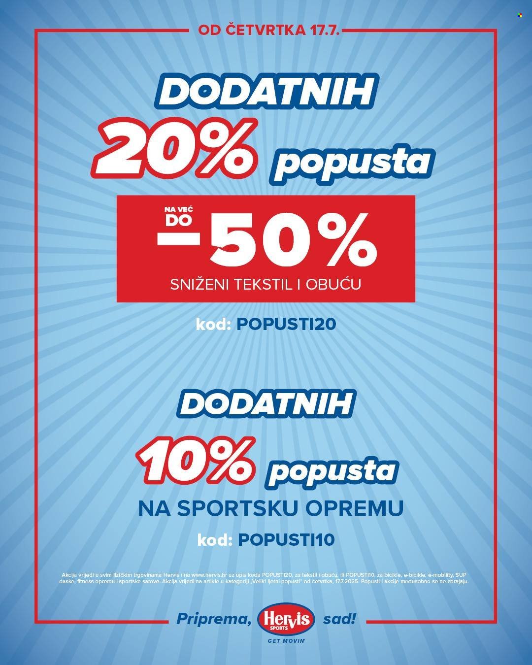 HERVIS katalog - Srpanj 2025