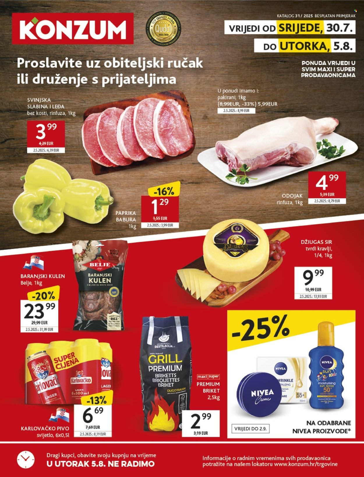 KONZUM katalog - Od srijede 30.07.2025.