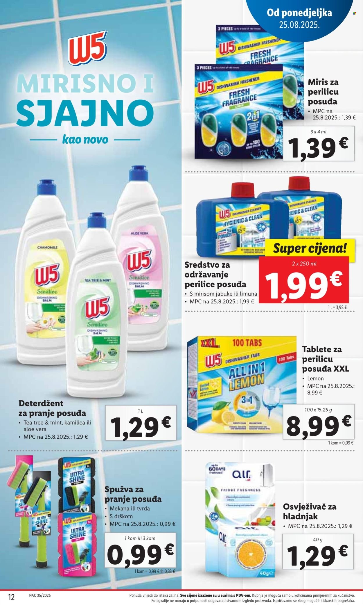LIDL katalog - Od ponedeljka 25.08.2025.