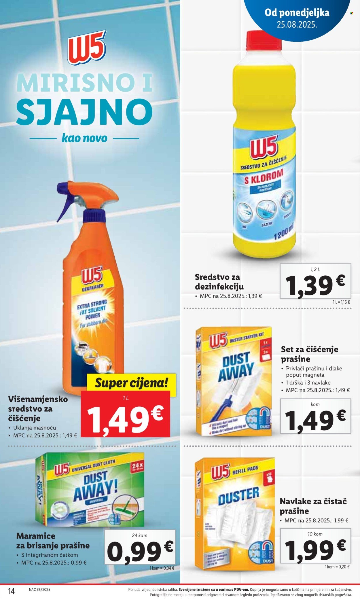 LIDL katalog - Od ponedeljka 25.08.2025.